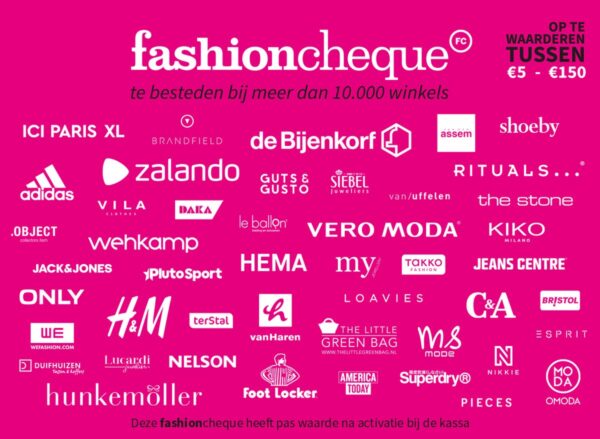 fashioncheque roze - Cadeaukaart 40 euro