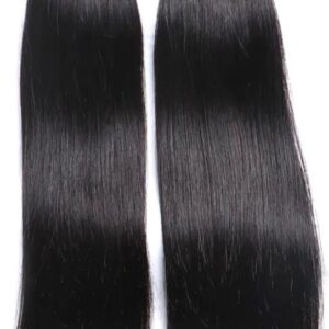 frazimashop - Indiaan Remy weave - 26 inch natuurlijk zwart steil weave -real hair extensions -1 stuk. bundel menselijke haren