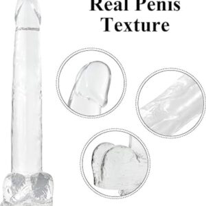 seksspeelgoed voor koppels, anale dildo's, realistische siliconen dubbele dildo met 3D-testikels 37 cm