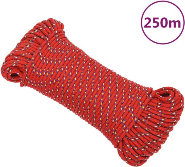 vidaXL-Boottouw-3-mm-250-m-polypropyleen-rood