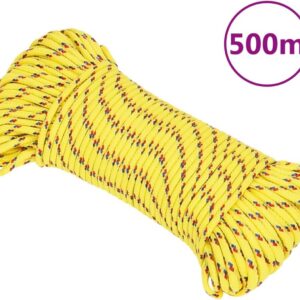 vidaXL-Boottouw-3-mm-500-m-polypropeen-geel