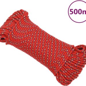 vidaXL-Boottouw-4-mm-500-m-polypropyleen-rood