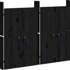 vidaXL-Kastdeurtjes-voor-buitenkeuken-2-st-50x9x82-cm-grenenhout-zwart