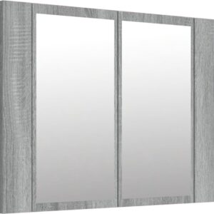 vidaXL-Spiegelkast-LED-60x12x45-cm-bewerkt-hout-grijs-sonoma-eiken
