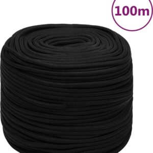vidaXL-Werktouw-6-mm-100-m-polyester-zwart